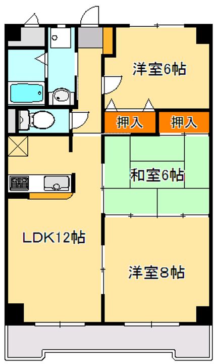 キャッスル王ノ檀の間取り
