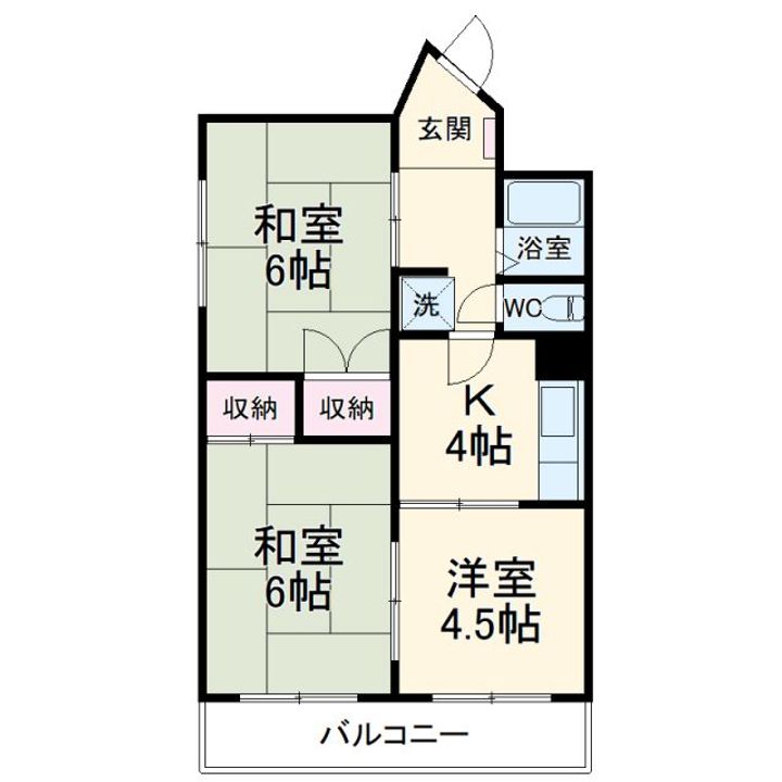 コシミズマンションの間取り