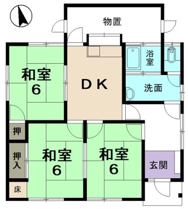 岐阜県多治見市高田町11(一戸建)の賃貸物件の間取り