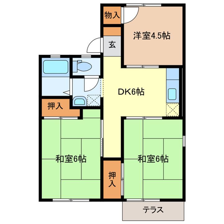 コンフォート中西の間取り