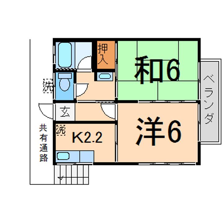 大上荘の間取り