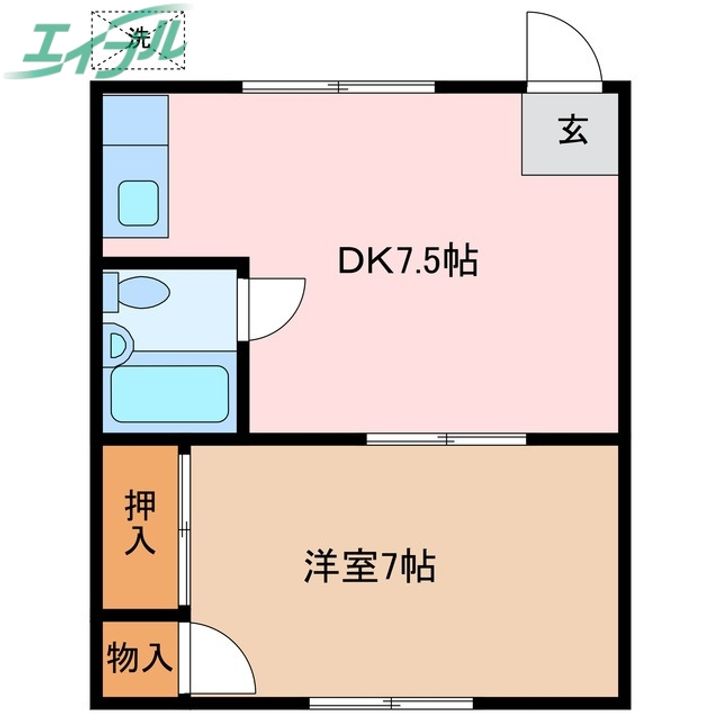 ななぞうアパートの間取り