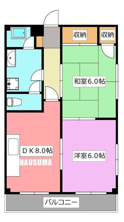 シャトーエイトの間取り