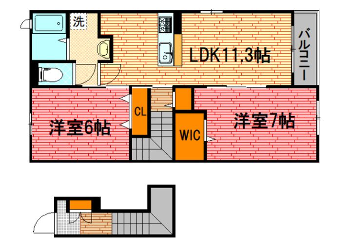 ミミアンジュBの間取り