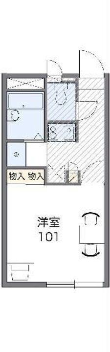 レオパレス針ヶ谷の丘の間取り