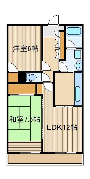 東京都練馬区田柄5(マンション)の賃貸物件の間取り