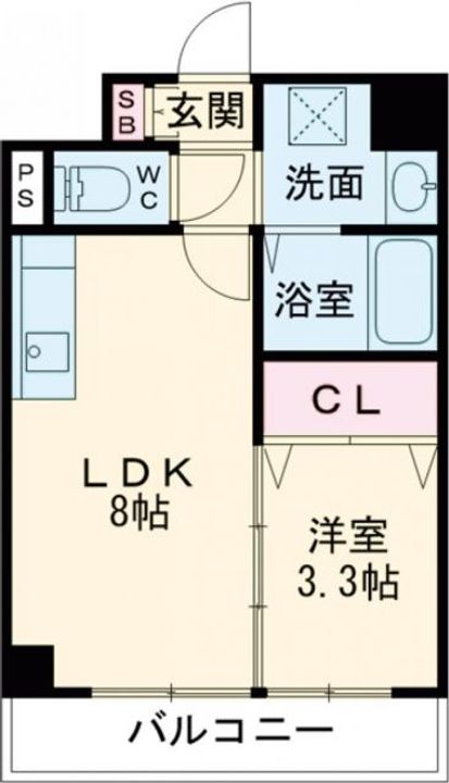 大阪府堺市堺区宿院町東4(マンション)の賃貸物件の間取り