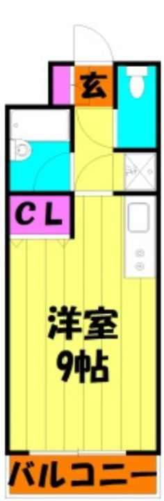 埼玉県越谷市赤山町2(マンション)の賃貸物件の間取り