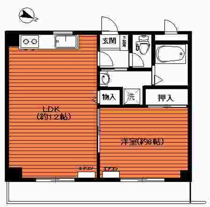神奈川県小田原市中町1(マンション)の賃貸物件の間取り