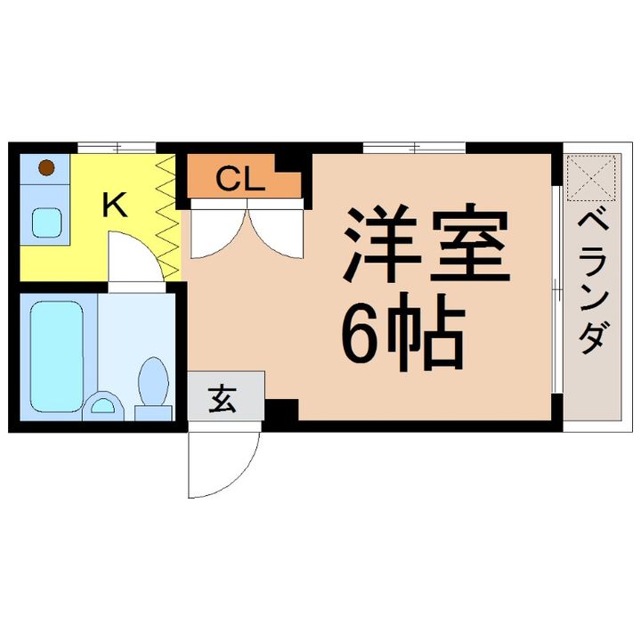 愛知県名古屋市千種区神田町(マンション)の賃貸物件の間取り