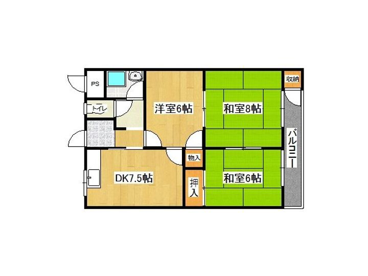 グリーンハイツの間取り