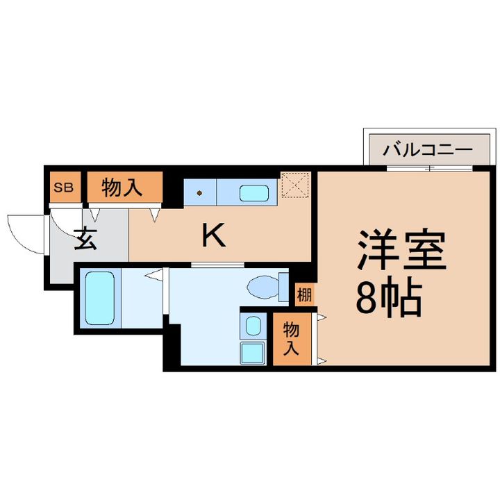 兵庫県尼崎市潮江2(マンション)の賃貸物件の間取り