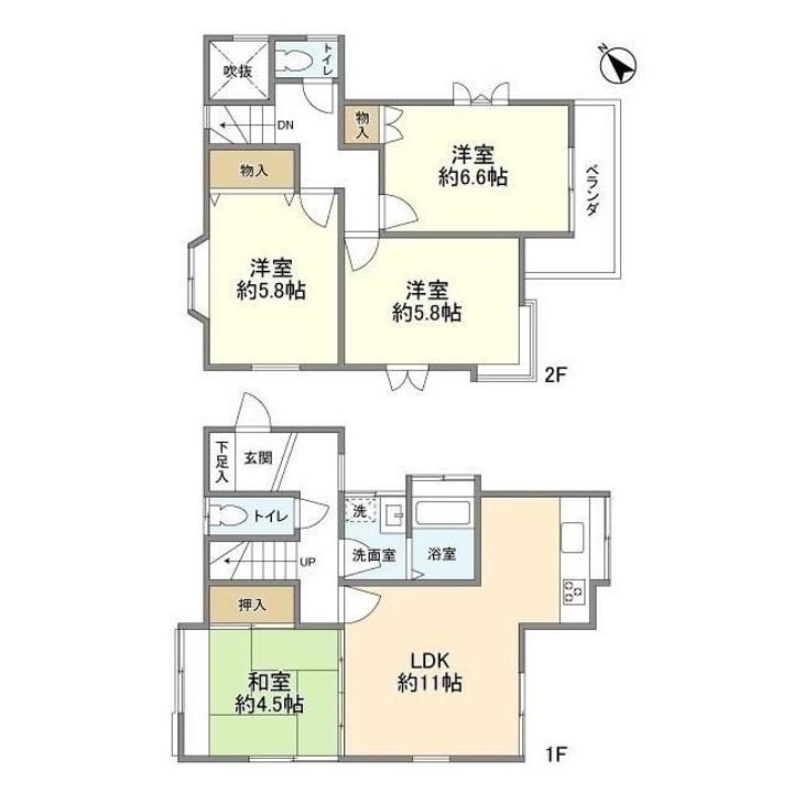 東京都世田谷区瀬田5(一戸建)の賃貸物件の間取り
