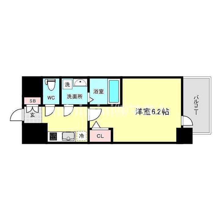 エスリード長居公園PARK AVENUEの間取り