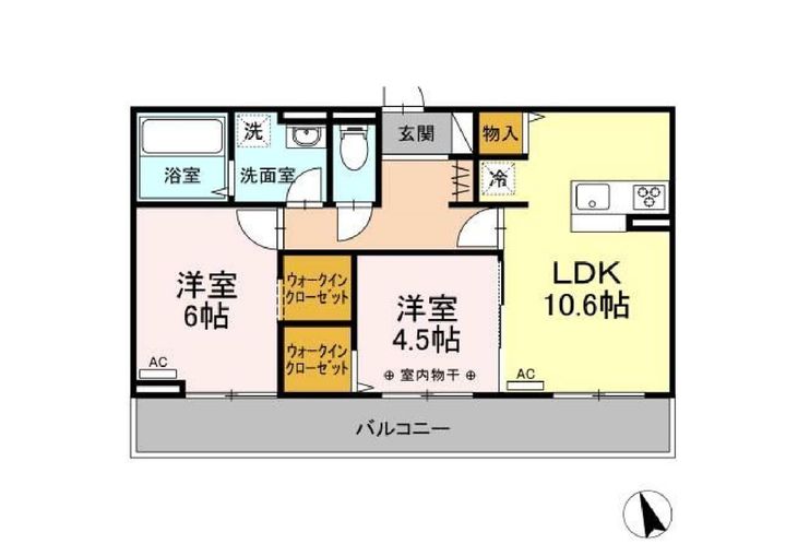 ソレイユの間取り