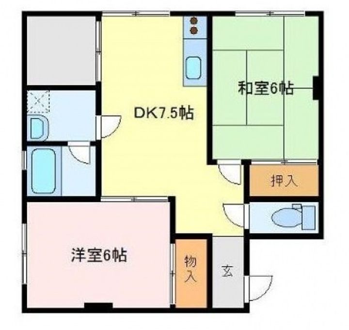 サンヒルズマンションの間取り