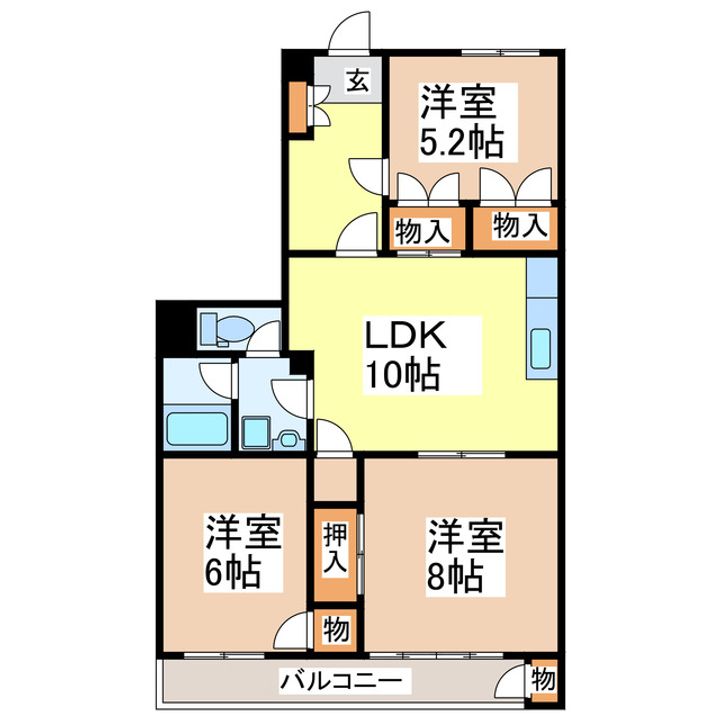 フラワーマンションの間取り