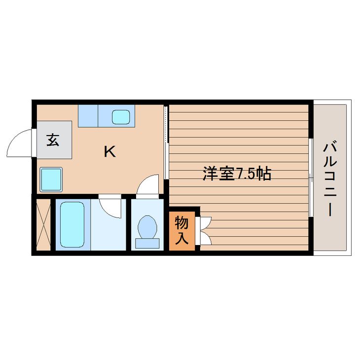 恒産ハイツの間取り