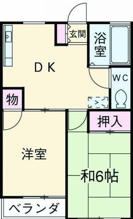 ドミール杉田の間取り