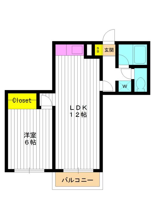 東京都練馬区中村3(マンション)の賃貸物件の間取り