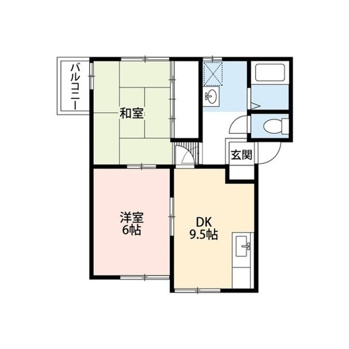 新潟県新潟市秋葉区下興野(アパート)の賃貸物件の間取り