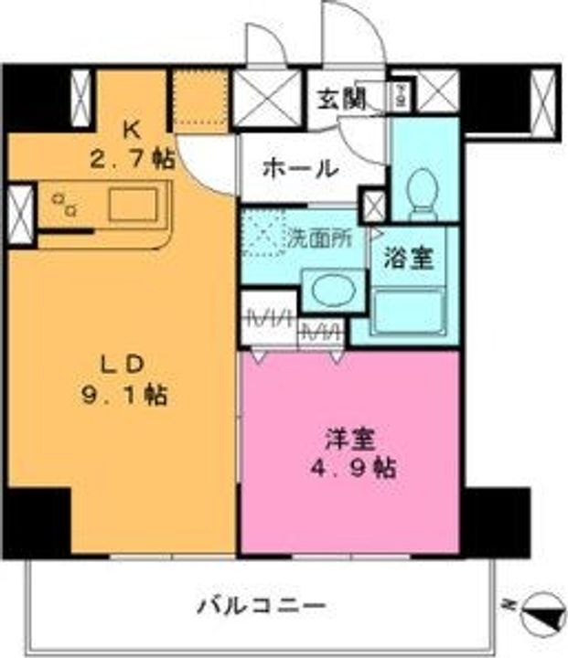 北海道札幌市中央区北一条西10(マンション)の賃貸物件の間取り