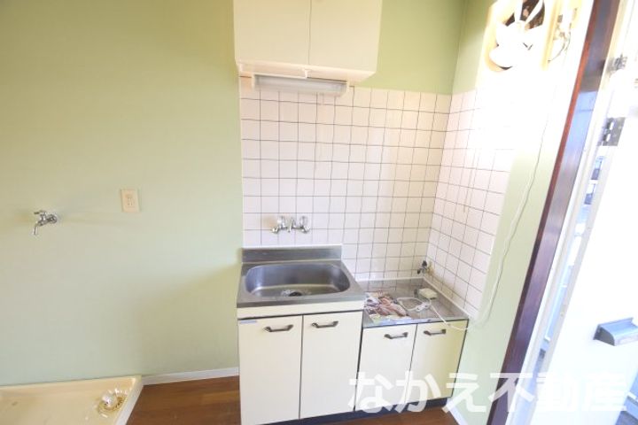 徳島県阿南市見能林町青木(アパート)の賃貸物件のキッチン