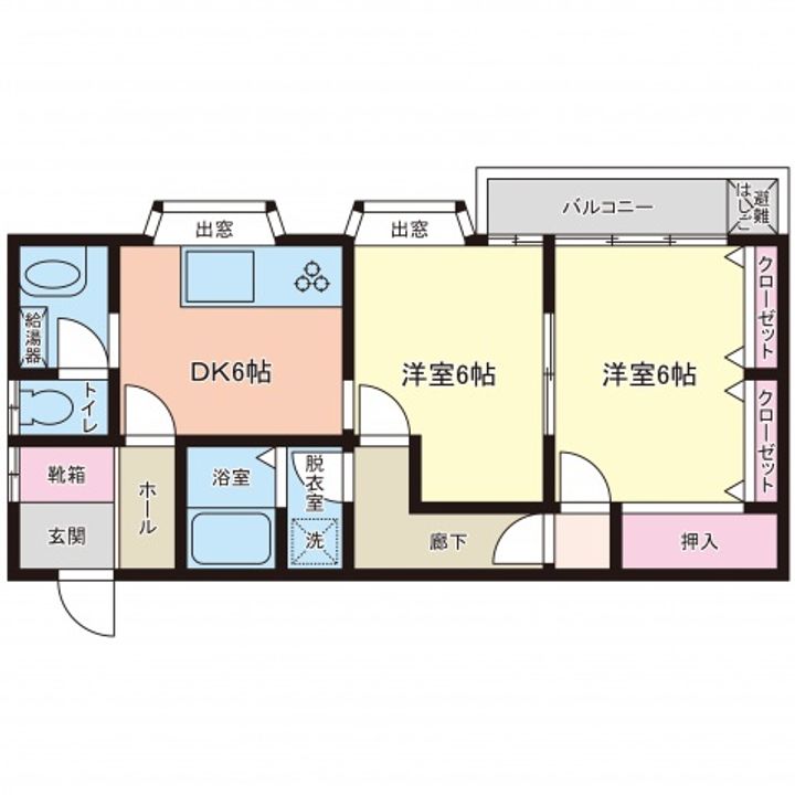 広島県広島市南区宇品西4(マンション)の賃貸物件の間取り