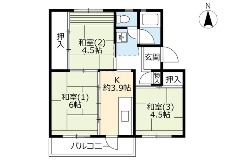 UR落合の間取り