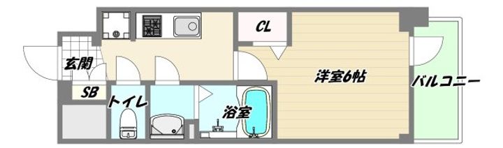 大阪府大阪市淀川区西中島1(マンション)の賃貸物件の間取り