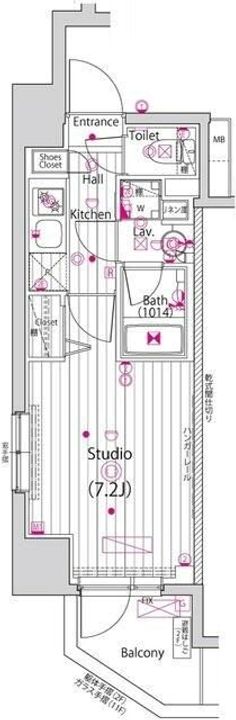 神奈川県横浜市南区永楽町1(マンション)の賃貸物件の間取り