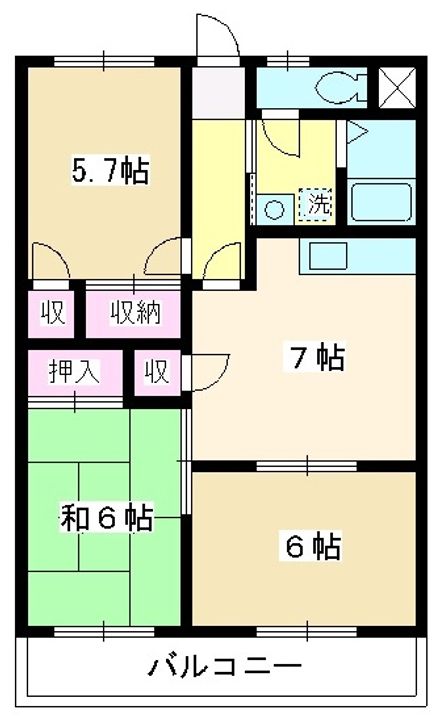 埼玉県朝霞市朝志ケ丘4(マンション)の賃貸物件の間取り
