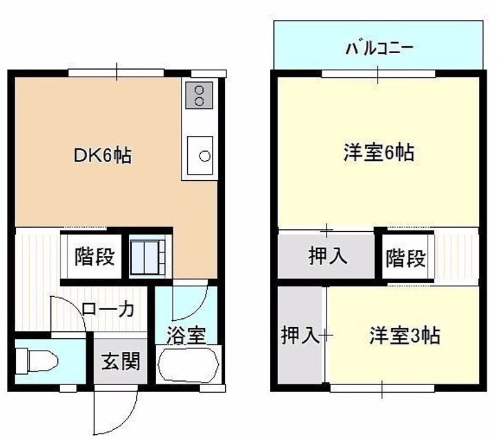 大黒アパートの間取り