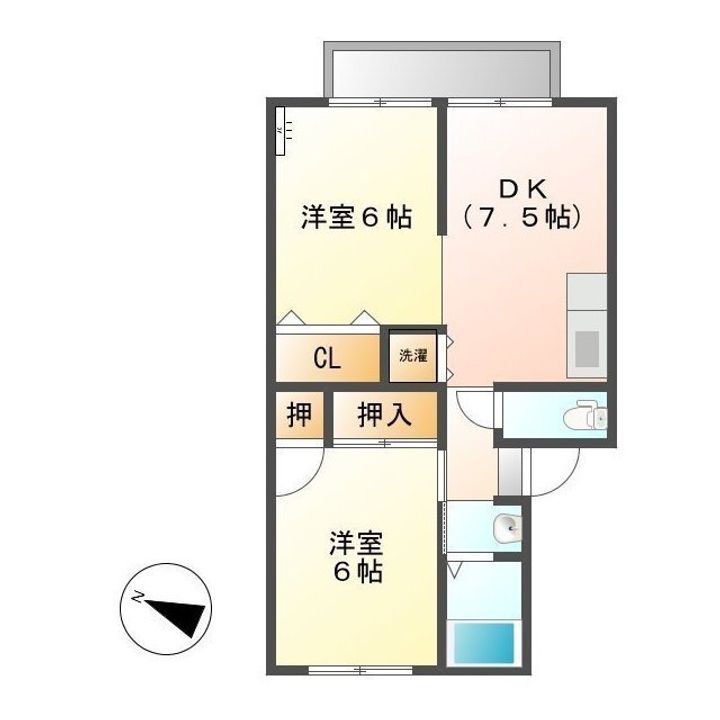 スカイコーポの間取り
