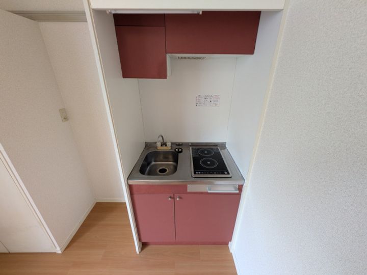 広島県広島市安佐南区相田6(アパート)の賃貸物件のキッチン