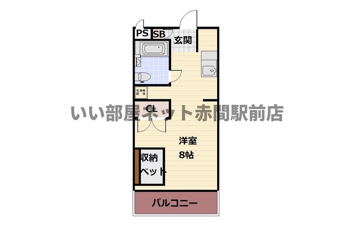 グリーンコーポ赤間の間取り