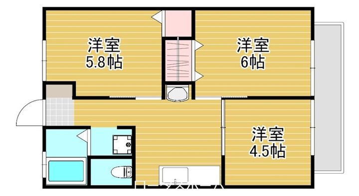 コーポM&Hの間取り