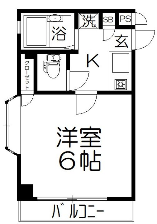埼玉県さいたま市大宮区下町2(マンション)の賃貸物件の間取り