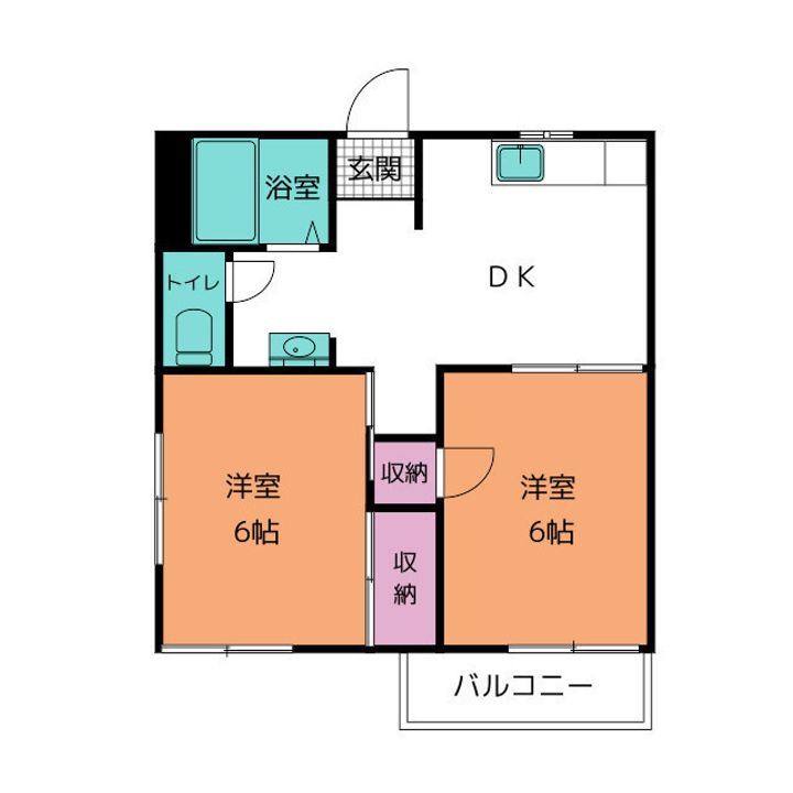 ホワイトハウス Cの間取り