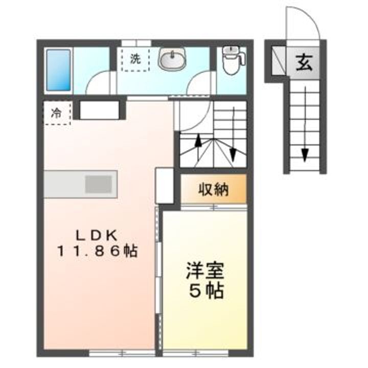 Floraison A・B(フロレゾンA・B)の間取り
