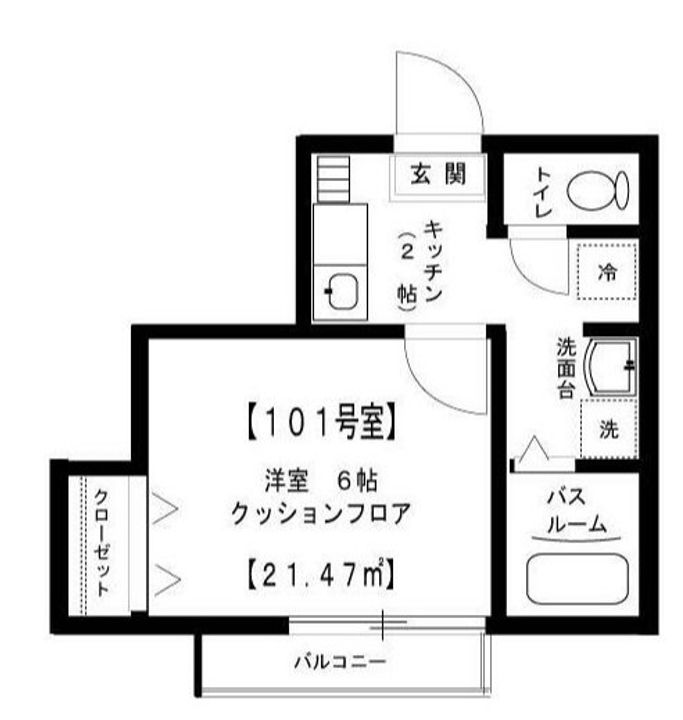 東京都江東区森下4(マンション)の賃貸物件の間取り