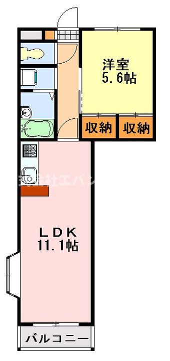 フィールドハウス千葉寺参番館の間取り