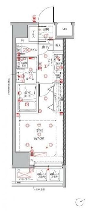 クレイシアIDZ三田の間取り