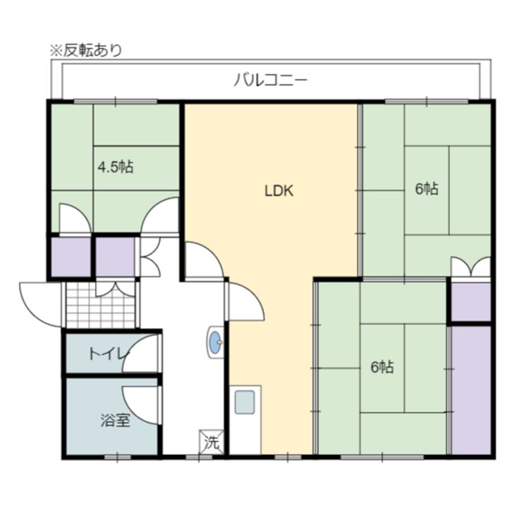 グラッツアモーレ高岡の間取り