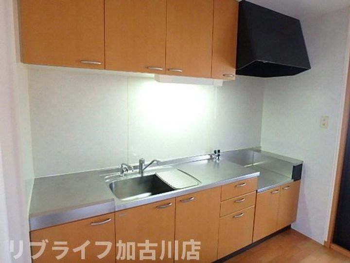 兵庫県加古川市尾上町旭2(一戸建)の賃貸物件のキッチン