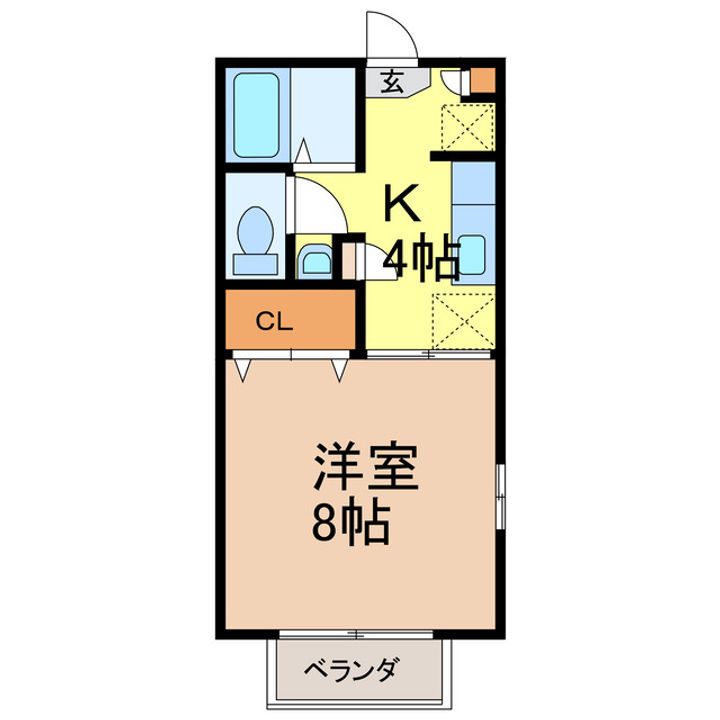 フレグランス西友 Cの間取り