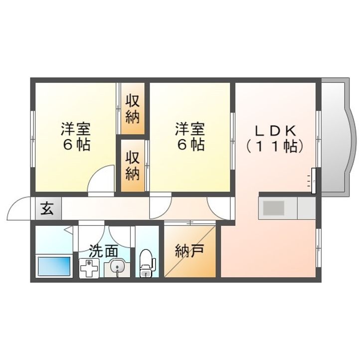 ディアコートレインボーの間取り