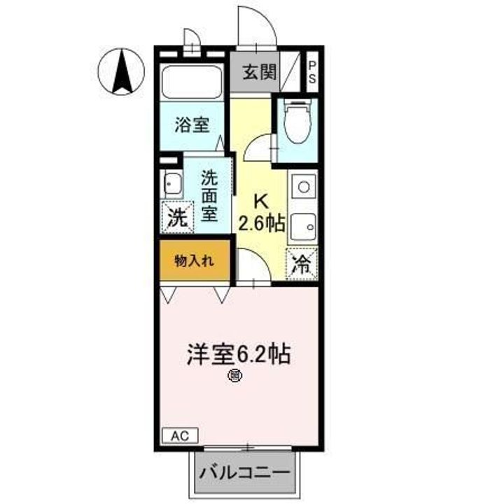 兵庫県加東市喜田1(アパート)の賃貸物件の間取り