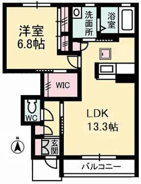 シャーメゾン黒石の間取り
