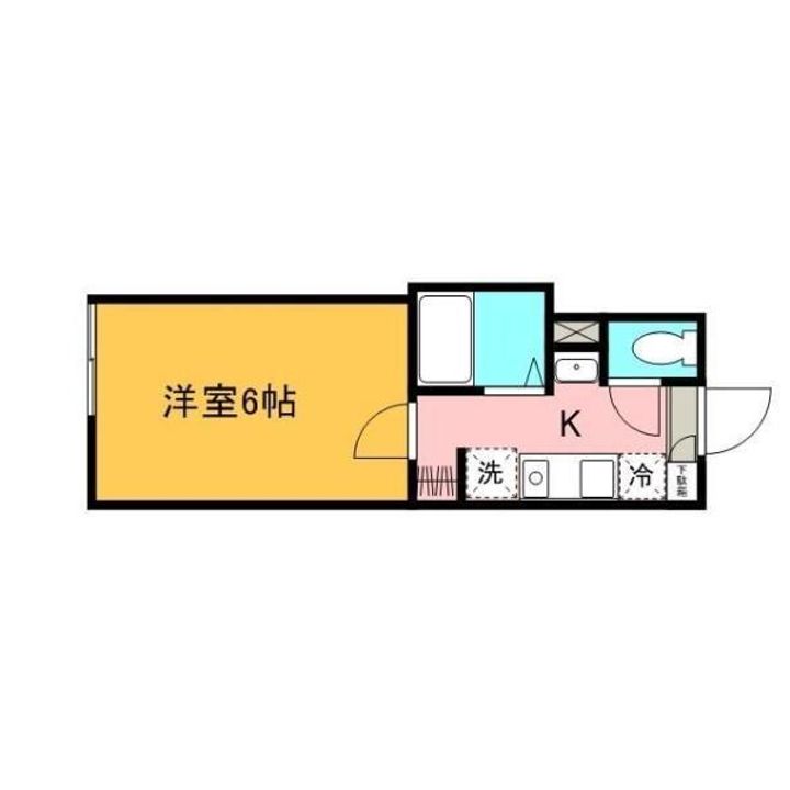 神奈川県川崎市幸区南幸町2(アパート)の賃貸物件の間取り